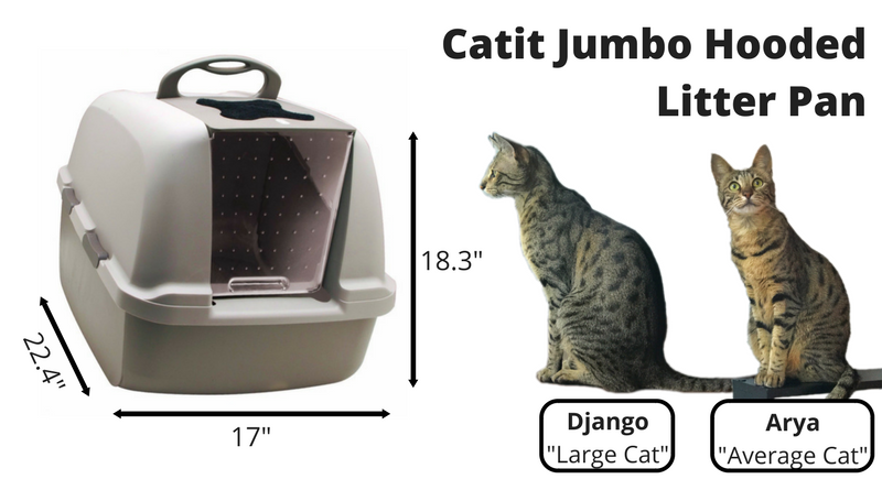 Catit Jumbo Hooded Litter Pan Size